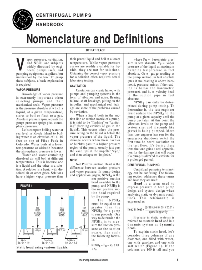 Centrifugal Pump Handbook Pump Fluid Mechanics