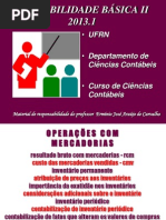 Operações com Mercadorias 2013.1