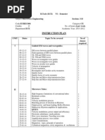 Instruction Plan: B.Tech (ECE) VI - Semester