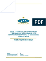 ISSUANCE AND ACCEPTANCE OF AIRCRAFT DESIGN CERTIFICATES