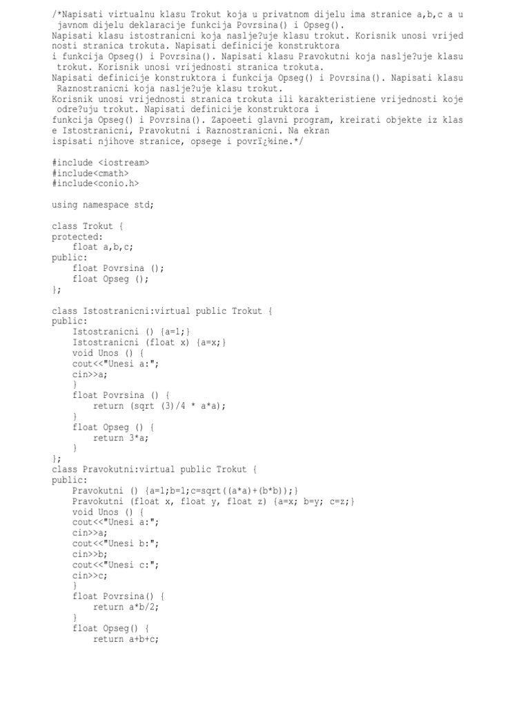 Objektno Orijentirano Programiranje | PDF