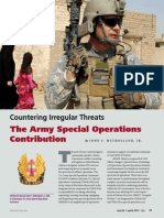 The Army Special Operations Contribution: Countering Irregular Threats