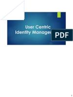 SCIUser Centric Identity Management (+ Notes)