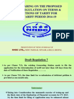 Oral Hearing On The Proposed Draft Regulation On Terms & Conditions of Tariff For The Tariff Period 2014-19