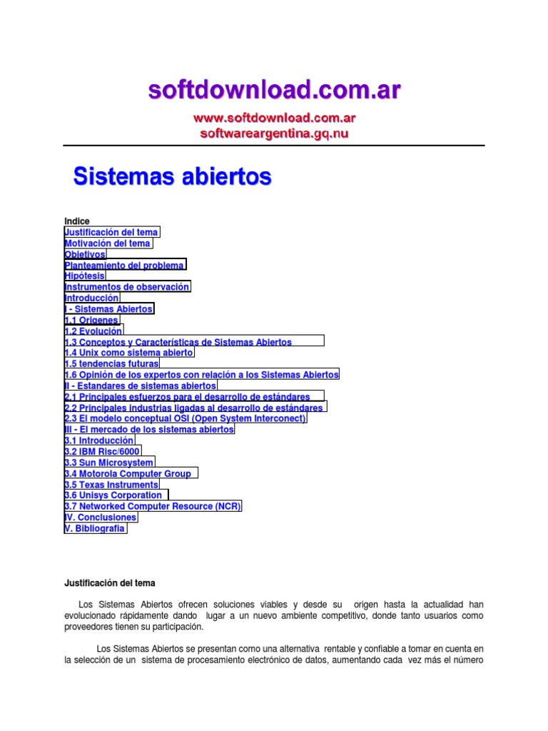 Sistema Sab | PDF | Unix | Software