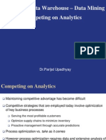 Database - Data Warehouse - Data Mining Competing On Analytics