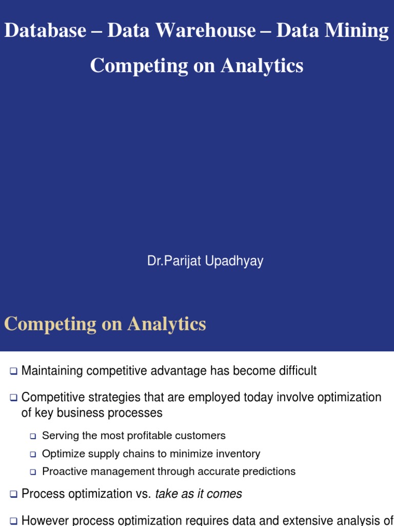Optimizing Business with Data Analytics | PDF