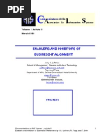 Download ENABLERS AND INHIBITORS OFBUSINESS-IT ALIGNMENT by karellia8 SN203924541 doc pdf