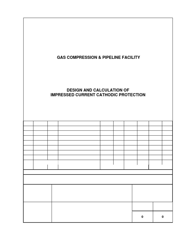 Design & Calculation Cathodic Protection Impressed Cureent System PDF