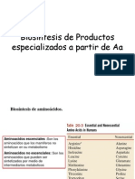 Biosintesis de Aa y Proteinas de Interes Medico