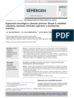 2011_SEMERGEN_Exploración neurológica y AP II. Motilidad voluntaria, cognición y movimientos anómalos_Garrido