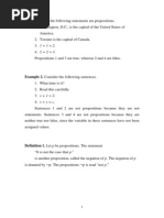 Example 1. All The Following Statements Are Propositions.: P. The Propositions P Is Read "Not P."