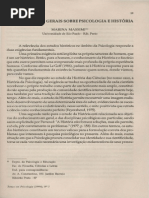 Considerações gerais sobre Psicologia e História