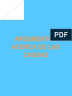 Argumentos Acerca de Las Causas