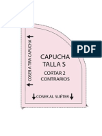 Patrón Capucha Sueter Talla S