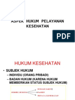 Aspek Hukum Pelayanan Kesehatan