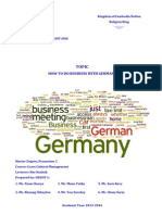 How to succeed in business with Germans