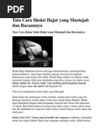 Download Tata Cara Sholat Hajat Yang Mustajab Dan Bacaannya by Siti Subaidah SN203973243 doc pdf