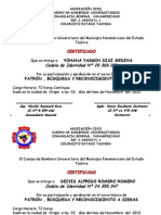 Certificado Del Curso de Primeros Auxilios