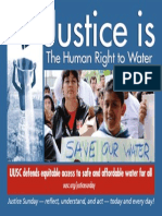 Justice Sunday 2012 - Justice Is The Human Right To Water