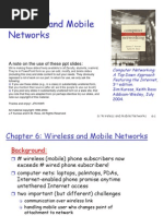 Wireless and Mobile Networks: A Note On The Use of These PPT Slides