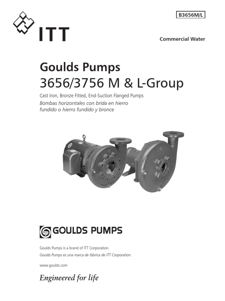 B3656M-L Brochure y Curvas | PDF | Pump | Machines