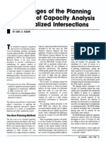 Advantages of The PlanningMethod of Capacity Analysisfor Signalized Intersections