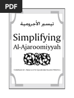 Ajroomiyyah Arabic w English Translation