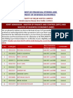 Department of Financial Studies and Department of Business Economics