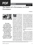 Impact of e Governence On Good Governance Yojana January 2013