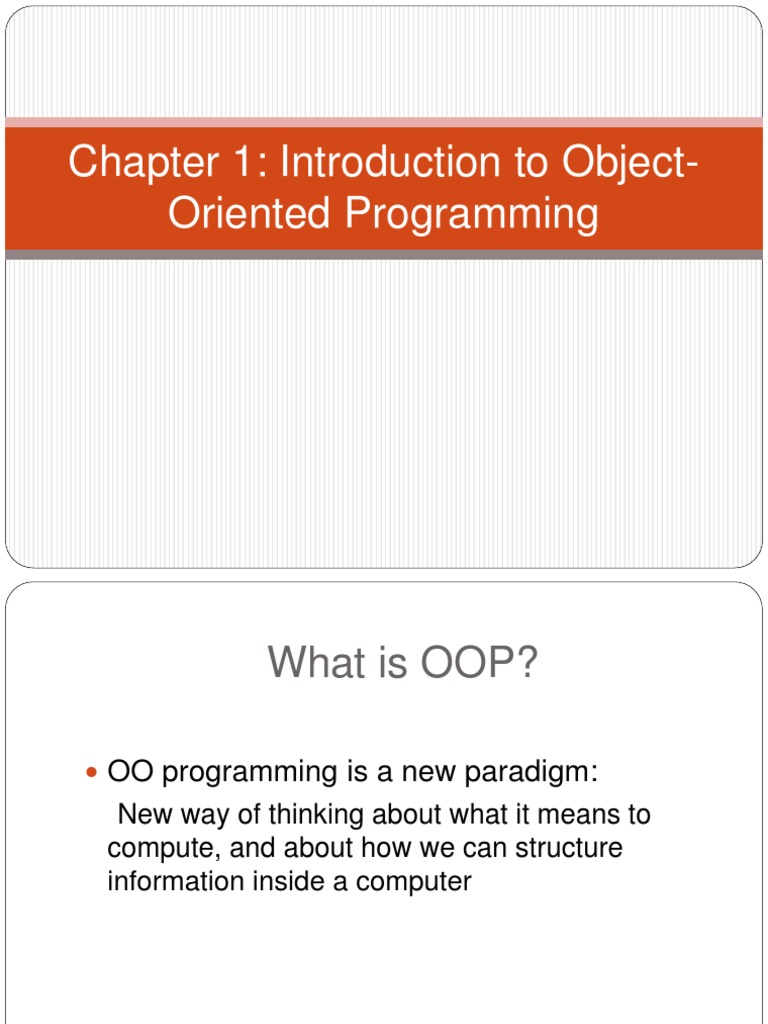 An Introduction to Object-Oriented Programming Principles ...
