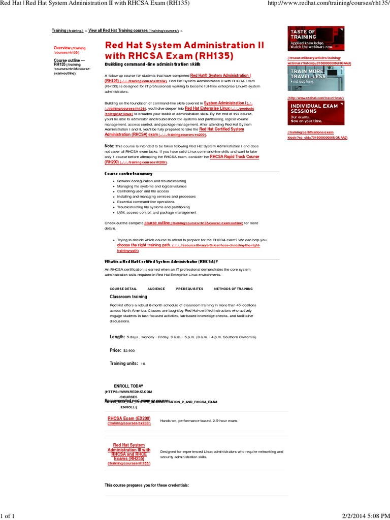 Red Hat System Administration II | PDF | System Administrator | Red Hat