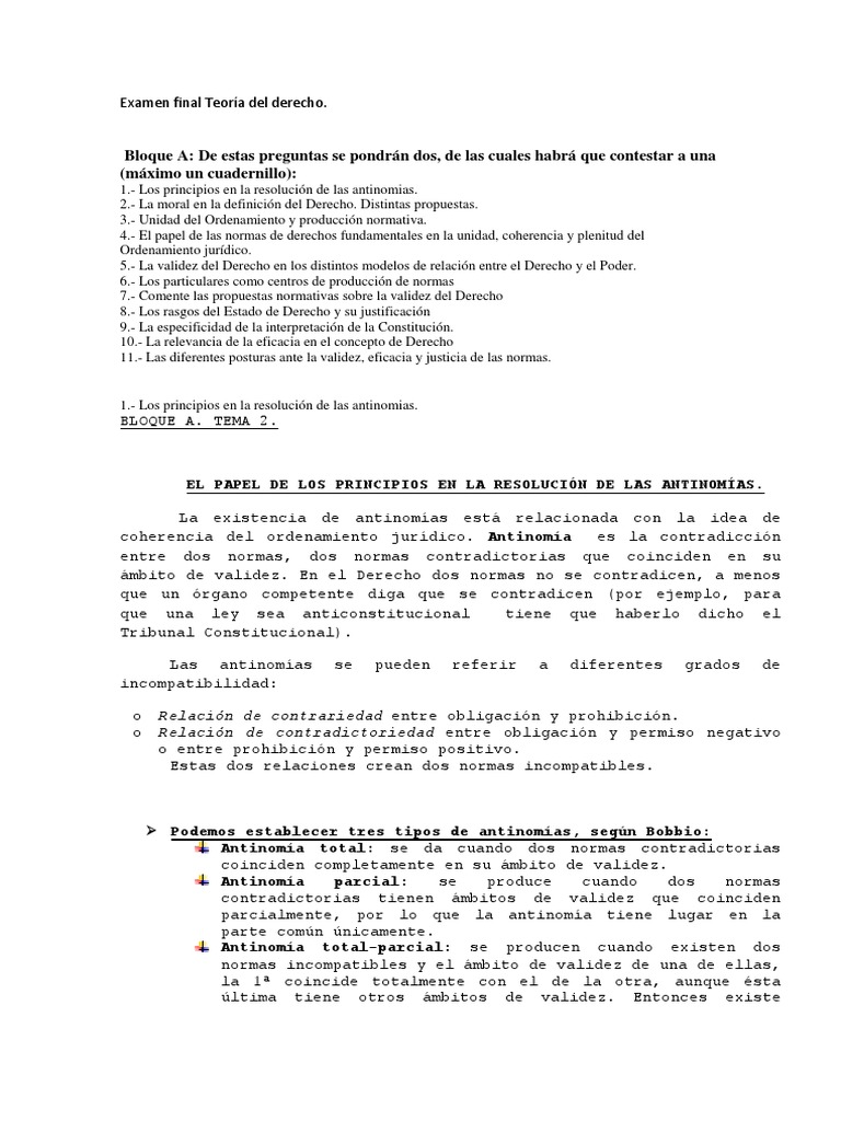 Examen teoria del estado