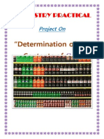Chemistry Practical: "Determination of The Contents of "