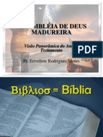 Visão Panoràmica Do Antigo Testamento