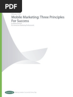 Mobile Marketing Three Principles For Success