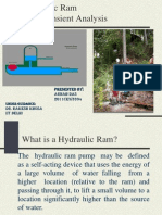 Hydraulic Ram and Transient Analysis: Presented By: Arnab Das 2011CEW3394 Dr. Rakesh Khosa IIT Delhi
