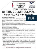 Caderno de Prova de Constitucional - Segunda Fase