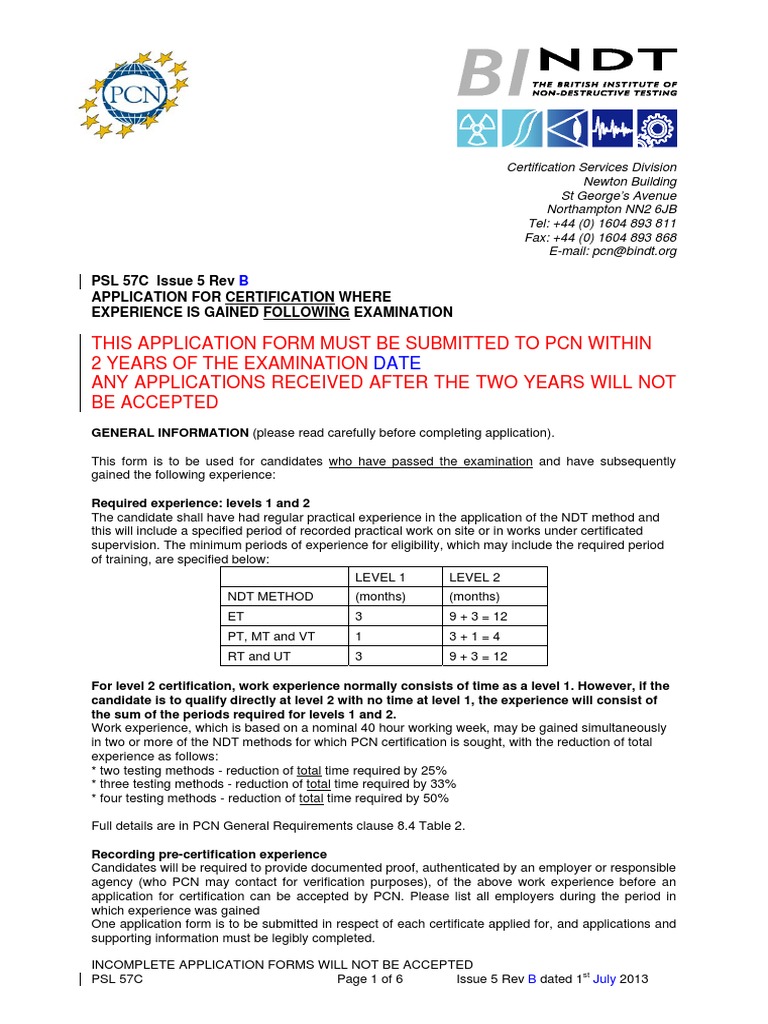 PCN Certification Application Guide | PDF | Debit Card | Cheque