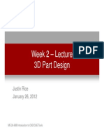 Week 2 - 3D Part Design - Lecture Presentation