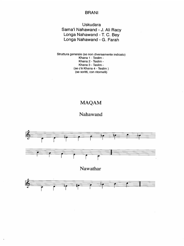 Oud Nahawand Music | PDF