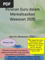 Peranan Guru Pendidikan Moral Dalam Mencapai Wawasan 2020