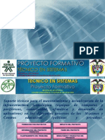 Induccionproyectoformativotecnicosensistemas 100715002250 Phpapp02