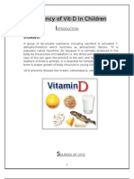 Deficiency of Vit-D in Children INTRODUCTION