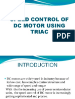 Speed Control of DC Motor Using Triac