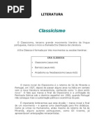Classicismo Texto e Atividades