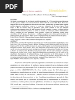 BORGES artigo Cultura política no Rj na Primeira República