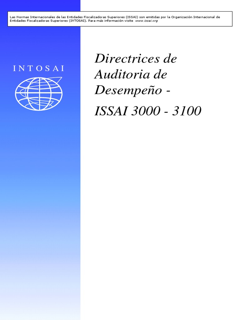 ISSAI 3000 Directrices Auditoria Desempeño Performance - Audit ...