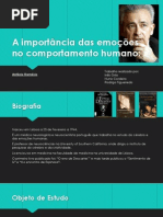 A importância das emoções no comportamento humano
