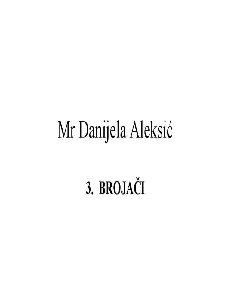 Brojaci | PDF